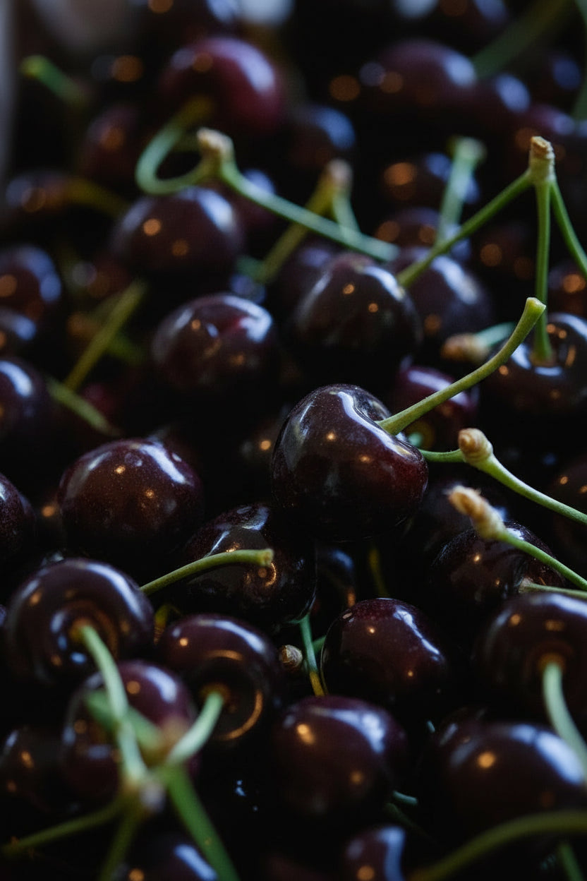 Fresh Central Otago cherries on the tree – Perriam Orchard pre-order 2 kg box.